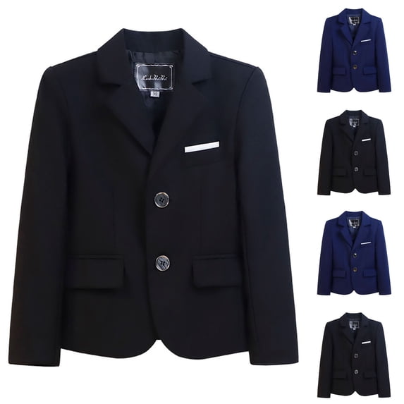 LOVZFMLL Teen Boys Girls Tops, Formal Preppy Graduation Suit Blazer, Classic Single-Breasted V-Neck Long Sleeve Wedding Jacket, Fall Clothes 14-15 Years Boys Girls Clothes