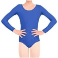 thumbnail image 1 of LOVZFMLL Teen Girls Ballet Leotard, Solid Stretch Cozy Crew Neck Long Sleeve Bodysuit, Ballerina Performance Outfit Dancewear 13-15 Years Girls Clothes, 1 of 5