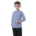 thumbnail image 1 of LOVZFMLL Toddler Boys Girls Tops, Solid Casual Essential Versatile V-Neck Long Sleeve Button Down Shirt, Fall Clothes 12-18 Months Boys Girls Clothes, 1 of 6