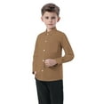 thumbnail image 1 of LOVZFMLL Toddler Boys Girls Tops, Solid Casual Essential Versatile V-Neck Long Sleeve Button Down Shirt, Fall Clothes 2-3 Years Boys Girls Clothes, 1 of 6