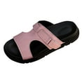 thumbnail image 1 of LOVZFMLL Women's Sandals Cut Out Slip On Open Toe Clogs Sandals Casual Summer Beach Vacation Comfort Walking Shoes Pink 8.5, 1 of 6