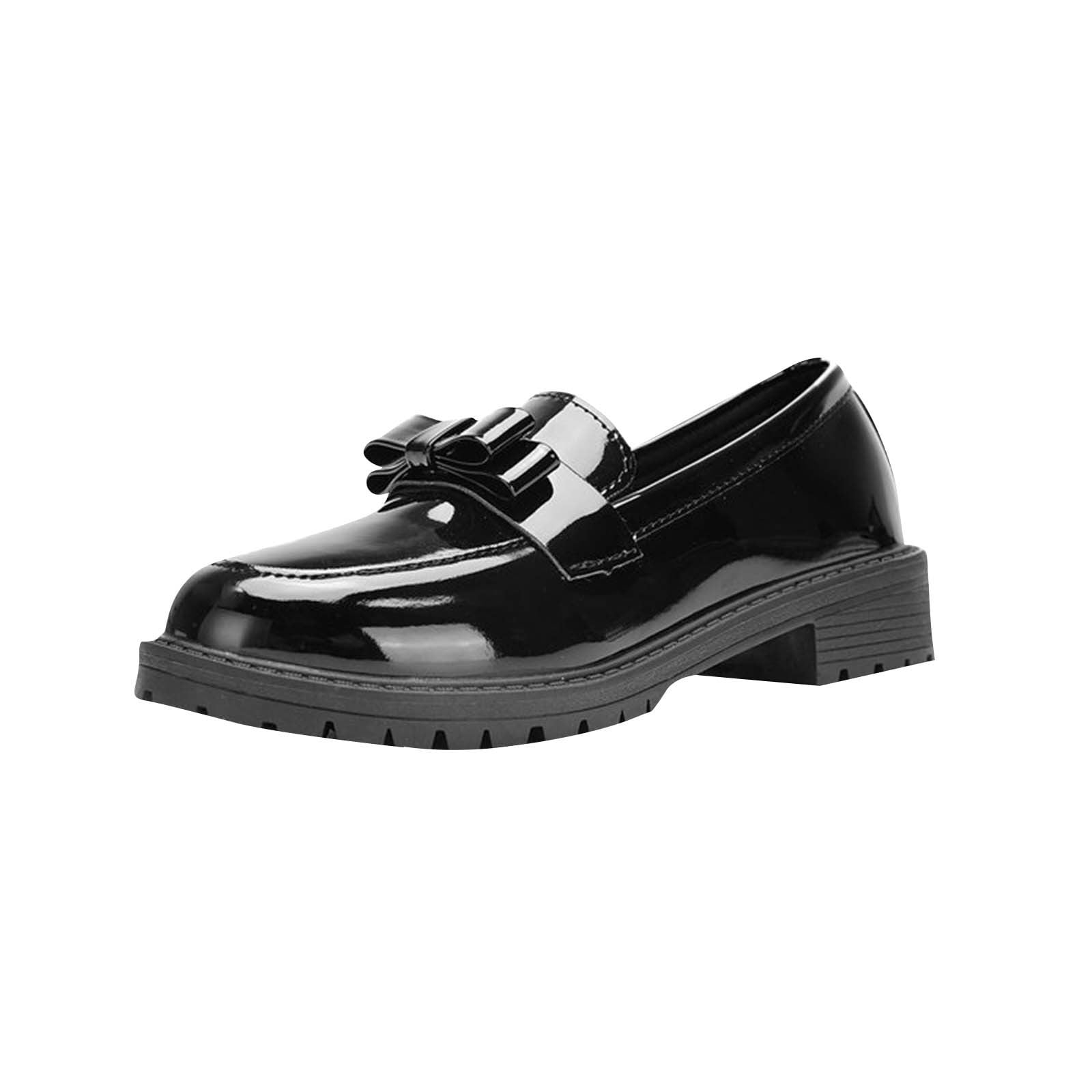 womens black patent leather dress shoes Women's Oxford Flat Slip Resistant Shoes Wingtip Perforated Lace Up Low Heel Casual Work Office Dressy Business Shoes US 6 Black The Estate Dress Loafers by Taft exudes sophistication Women's Mary Jane Loafer In