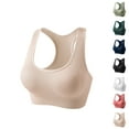 thumbnail image 1 of LOVZFMLL Women's Sports Bras Racerback Padded Push Up Workout Yoga Crop Tank Top Wireless Support Bra for Gym Running Fitness Khaki XL, 1 of 3