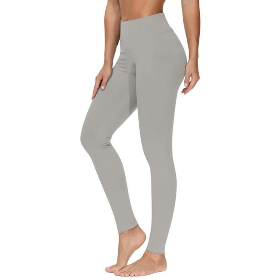 LOVZFMLL Women's Yoga Pilates Leggings Buttery Soft Shapewear Athletic Tights Full Lenth Pants for Workout Gym Running Cycling Gray A XL