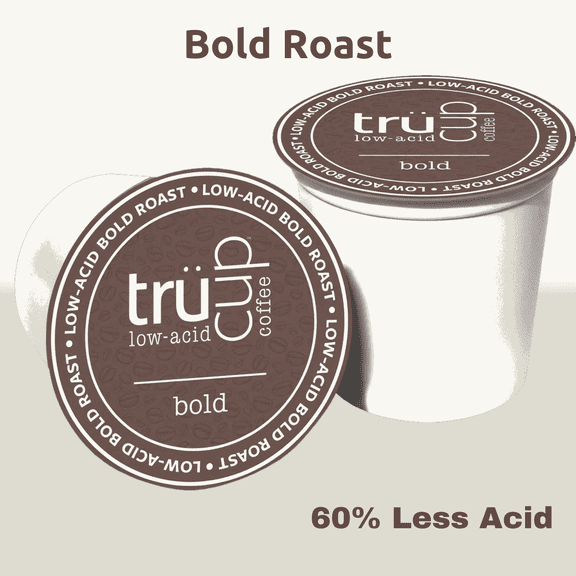 trcup Low-Acid Bold Roast Single-Serve K Cups - 48 Count