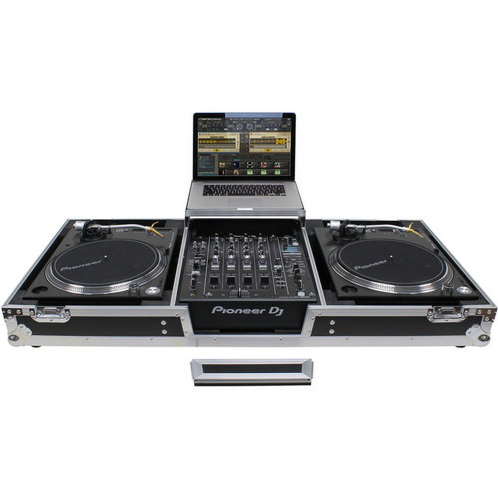 LOW PROFILE (1TIER) GLIDE STYLE DJ COFFIN W/WHLS FOR A 12" FORMAT DJ
