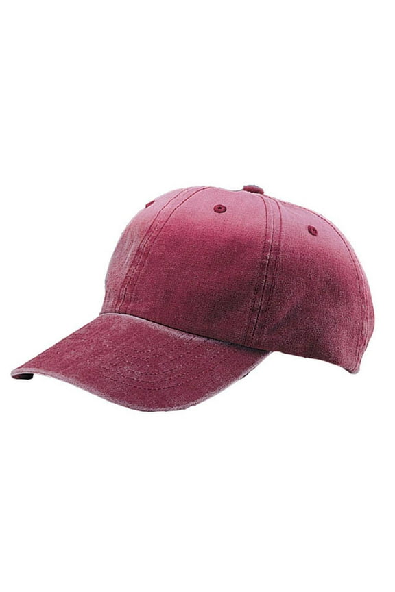 LOW PROFILE(UNS)CANVAS WASHED CAP - Maroon