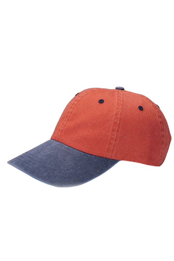 LOW PROFILE(UNS)PIGMENT DYED CAP - Orange Navy