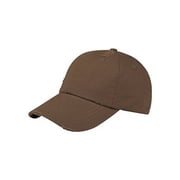LOW PROFILE UNS WASHED TWILL DISTRESSED CAP - Brown