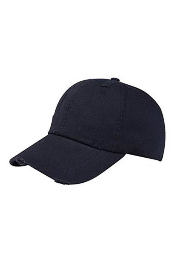 LOW PROFILE (UNS) WASHED TWILL DISTRESSED CAP - Navy