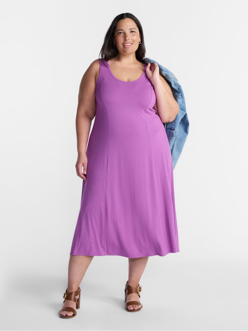 womens tank dress Mgmyaa Womens Tank Dresses Summer Sleeveless Long Dress V-Neck Maxi Beach Sundress with Pockets