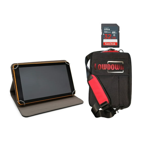 LOWDOWN 2 High-Speed Trail Camera Image and Video Viewer Bundle with Custom-Fit Black Shoulder Bag and 32GB Memory Card (3 Items)