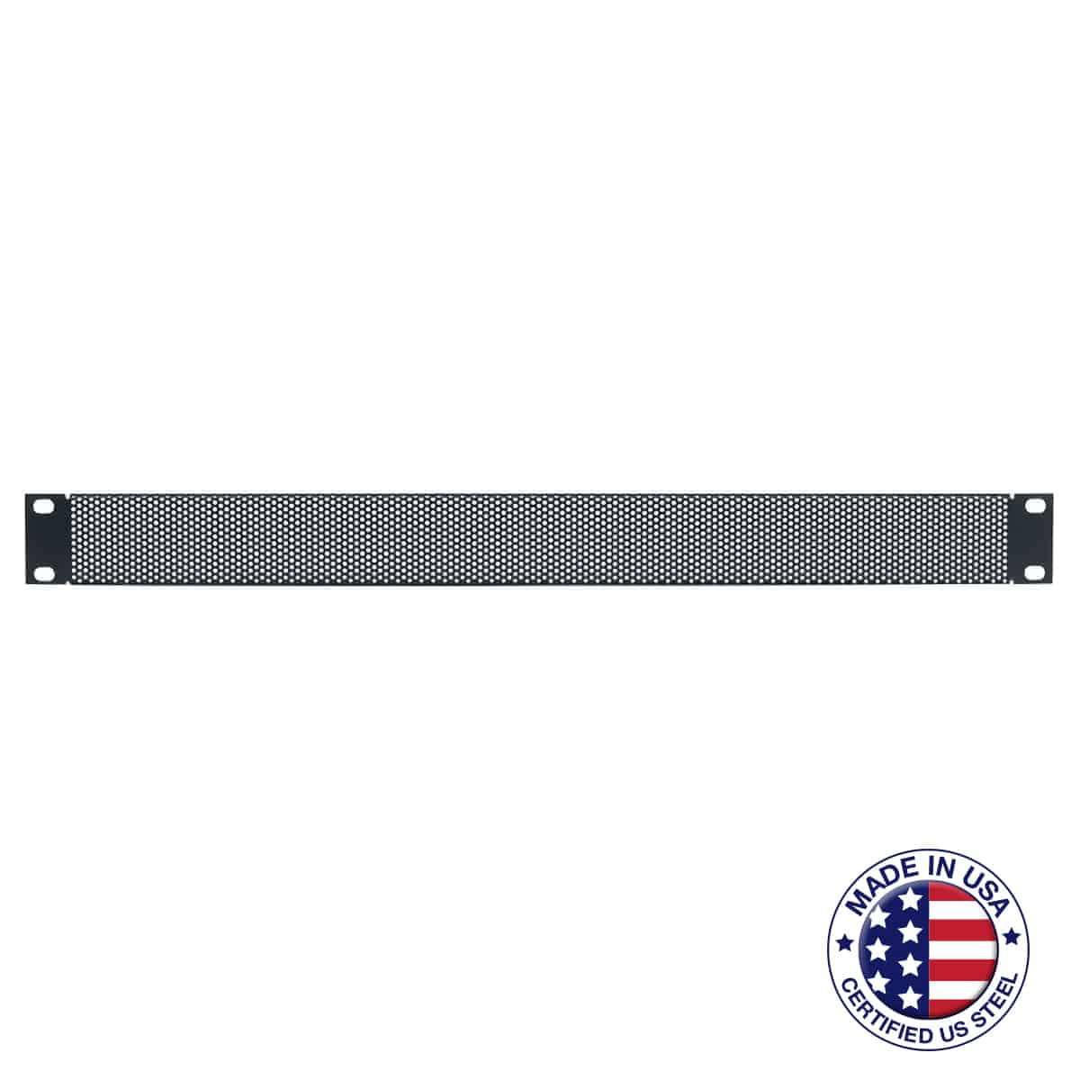 LOWELL MANUFACTURING SVP-1 Rack Panel-Vented-1u, 18ga Flanged ...