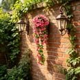 thumbnail image 1 of LOWLHOME 33.5" Artificial Petunias with Ground Stake, Realistic UV Resistant Silk Flowers for Outdoor Spring Decoration, Silk Hanging Vines Fake Wisteria Garland,Hot Pink, 1 of 4