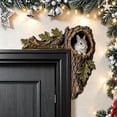 thumbnail image 1 of LOWLHOME Animals Tree Hollow Door Topper, Woodland Animal Door Frame Decoration, Textured Resin Tree Trunk Design, Whimsical Nature Accent For Entryways And Cozy Homes, 1 of 7