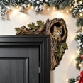 thumbnail image 1 of LOWLHOME Animals Tree Hollow Door Topper, Woodland Animal Door Frame Decoration, Textured Resin Tree Trunk Design, Whimsical Nature Accent For Entryways And Cozy Homes, 1 of 7
