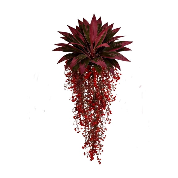 LOWLHOME Artificial Dragon Blood Tree, Faux Dracaena Plant with Realistic Leaves & Sturdy Base, Weather Resistant Fake Tropical Tree for Indoor Home Patio Porch Outdoor Decor