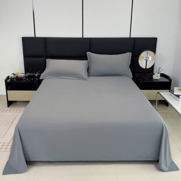 LOWLHOME Bedsheet,Cooling Sheets,Soft and Breathable Sheet Easy to Care,Anti-Wrinkle and Fade Resistant Soft Non Slip Comfortable Sheets,90.55×47.24inch (Includes 1 Fitted Sheet),Gray