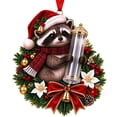thumbnail image 1 of LOWLHOME Christmas Animals Cash Wallet Ornament, 2D Acrylic Hanging Christmas Tree Ornament, Money Gift Card Holder for Stocking Stuffer Holiday Party Favor Home Decoration, 1 of 5