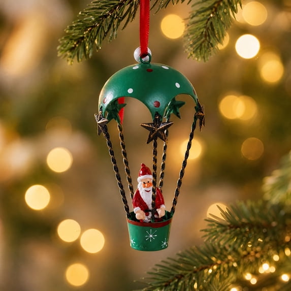 LOWLHOME Christmas Hot Air Hanging Ornament Themed Pendant For Xmas Tree Home Holiday Decor