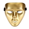 LOWLHOME Full Face Masquerade Masque, Gold Masquerade Mask for Men ...