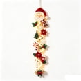 thumbnail image 1 of LOWLHOME Glowing Christmas Door Hanger, Warm LED Lighted Holiday Door Decor with Festive Christmas Design, Cloth Hanging Decoration for Front Door Entryway Porch and Wall, 47.2 in, 1 of 5