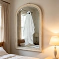 thumbnail image 1 of LOWLHOME Halloween Ghost Mirror Window Cling Stickers, Removable Long-Lasting Horror Decals, Spooky Ghost Decor for Bathroom, Haunted House, Party Layout (White), 1 of 5