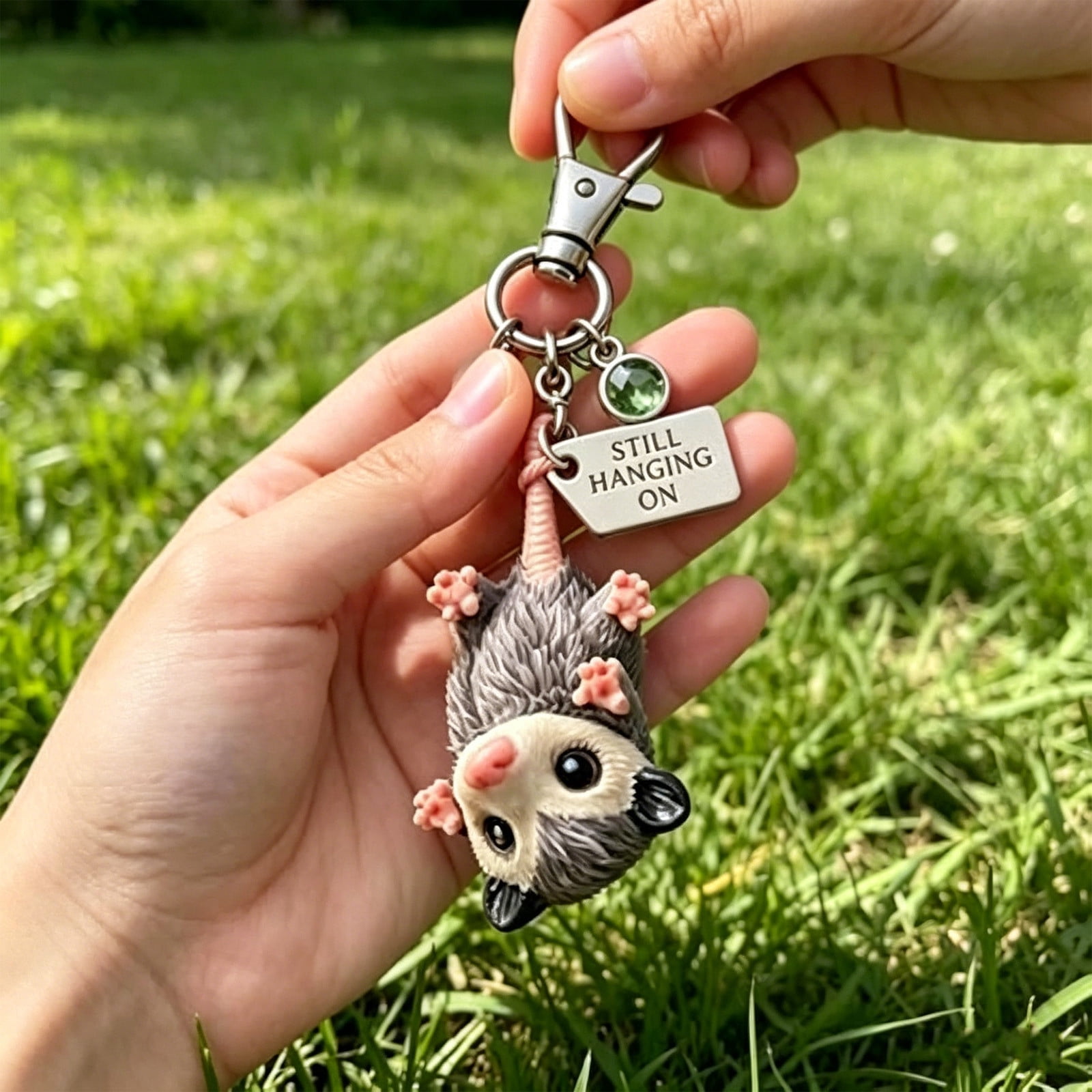 Key Ring Sentiment LOWLHOME A Little Opossum For You Keychain & Sentiment Card Set ...