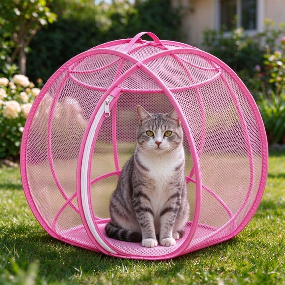 LOWLHOME Outdoor Cat Exercise Ball, Breathable Interactive Rolling Toy for Indoor & Outdoor Play, Durable Lightweight Cat Play Ball for Exercise & Enrichment