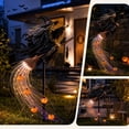 thumbnail image 1 of LOWLHOME Solar Flying Witch Garden Stake Light, Halloween Witch on Broom with Fiber Optic Glowing Trail and Pumpkin Decor, Waterproof Outdoor Yard Light for Lawn Path and Garden, 1 of 7