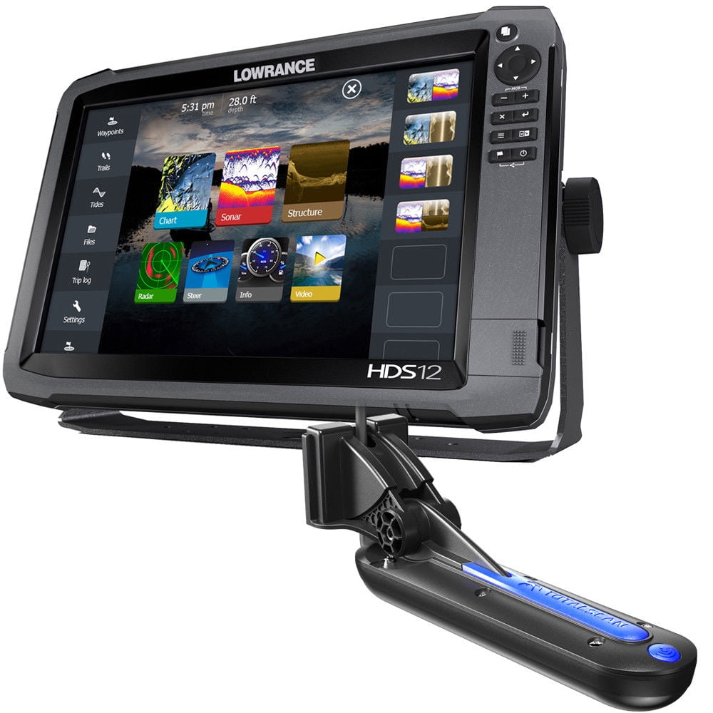 LOWRANCE HDS12 Gen3 Fishfinder/Chartplotter with TotalScan Transducer Bundle