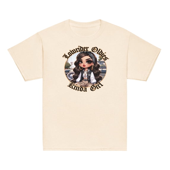 LOWRIDER LATINA LOWRIDER ART KIDS Youth classic tee (Natural, L)