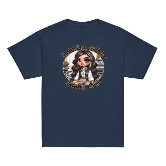 LOWRIDER LATINA LOWRIDER ART KIDS Youth classic tee (Navy, S)