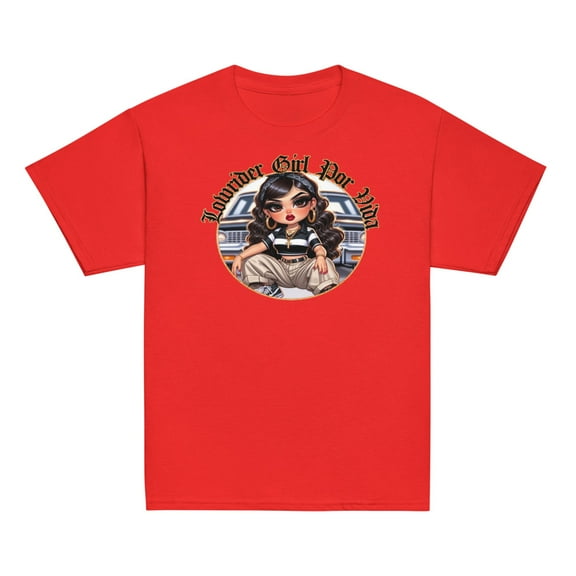 LOWRIDER LATINA LOWRIDER LATIN ART KIDS Youth classic tee (Red, M)