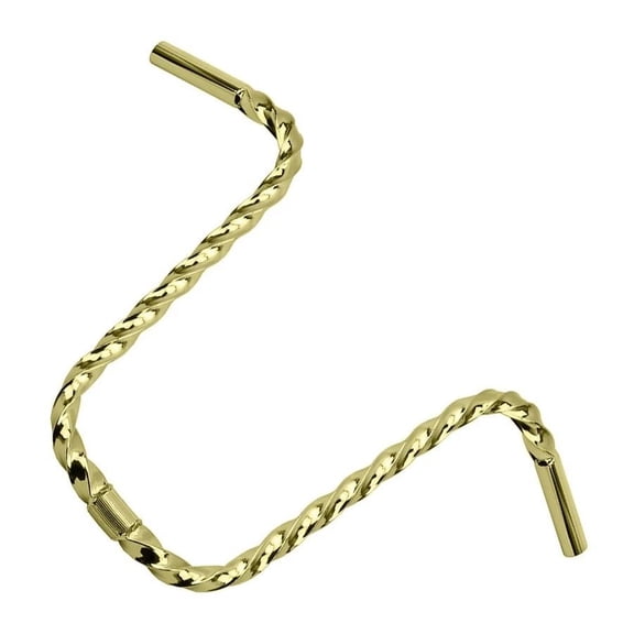 LOWRIDER U Shape Square Twisted Handlebar 15 Gold 25.4mm Cruiser Chopper Bikes.