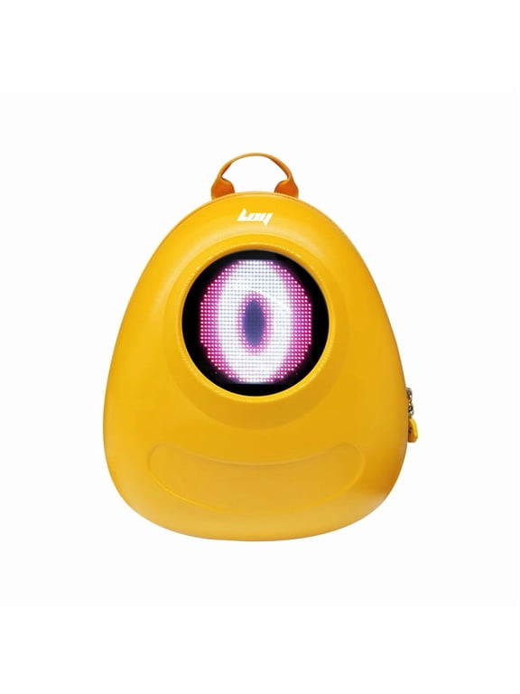Bluetooth LED Smart Screen Backpack - Custom Animated Eyes Design, Lightweight Waterproof Daypack for Teens/Adults
