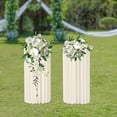 thumbnail image 1 of LOYALHEARTDY 2 Pcs Wedding Centerpieces Cardboard Vases 60cm Tall Flower Stand Floor Column Vase Display Rack Party Decoration, 1 of 10