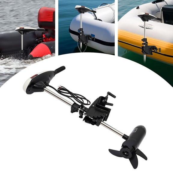 LOYALHEARTDY 65lbs Electric Outboard Motor Fishing Boat Engine Kayak Inflatable Boats Trolling Brush Motor