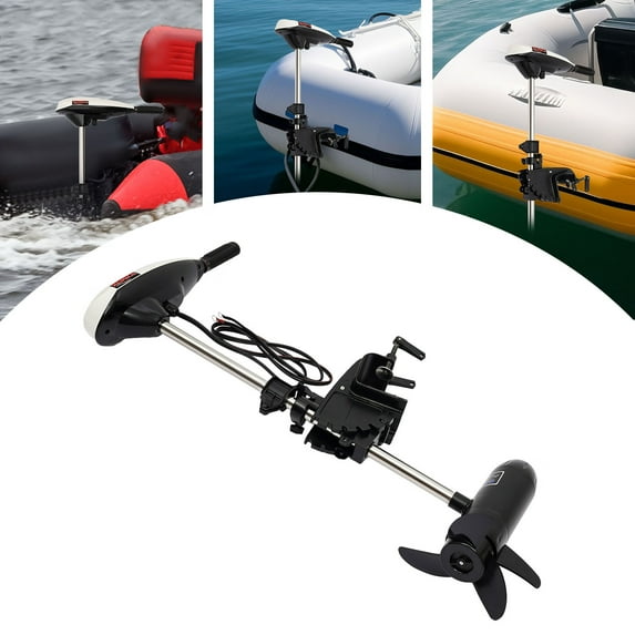 LOYALHEARTDY 65lbs Electric Outboard Motor Fishing Boat Engine Kayak Inflatable Boats Trolling Brush Motor
