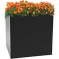 thumbnail image 1 of Steel Planter Box, 26" x 26" x 26" Square Planter Metal Box Tall Planters Heavy Duty Plant Boxes for Indoor Outdoor Tall Plants, Flowers or Shrubs (Black, 26" x 26" x 26"), 1 of 18