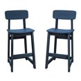 thumbnail image 1 of LOYALICE 2PC Tall Adirondack Chair, HDPE Patio Outdoor Bar Height Barstools Chair, Dark Blue, 1 of 8
