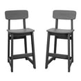 thumbnail image 1 of LOYALICE 2PC Tall Adirondack Chair, HDPE Patio Outdoor Bar Height Barstools Chair, Gray, 1 of 8