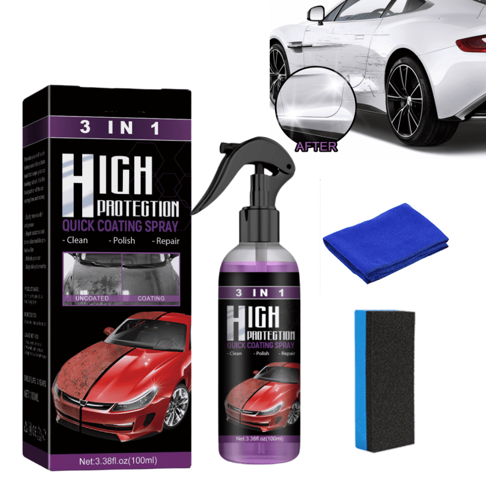 Newbeeoo Car Coating Spray, 3 in 1 High Protection Quick Car