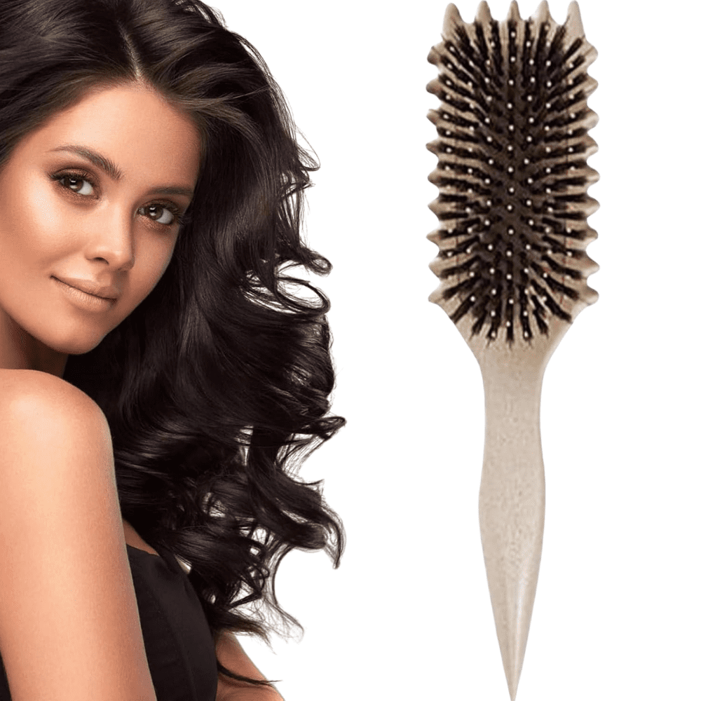 LOYALSE Bounce Curl Brush, Curly Hair Brush, Curl Brush,Boar Bristle Hair Brush Styling Brush