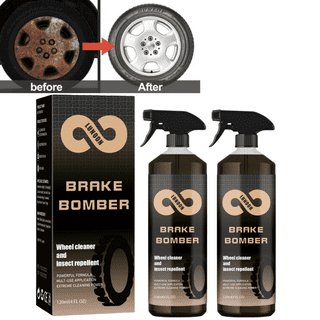 Stealth Brake Bomber Wheel Cleaner, Brake Bomber Spray 120 ml, Non-Acid  Wheel Cleaner for Cleaning Wheels and Tires, Rim Cleaner & Brake Dust  Remover