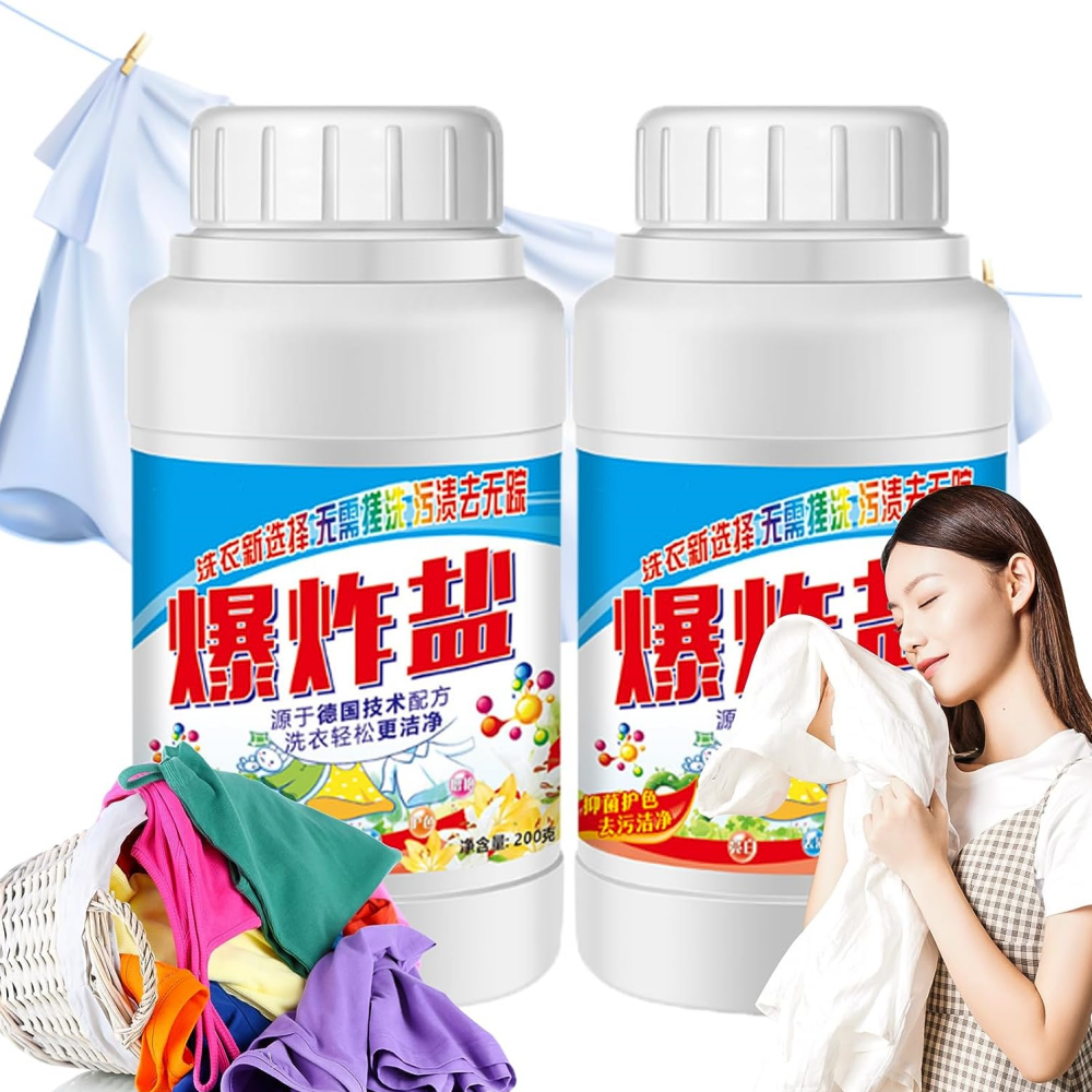 LOYALSE Clothes Cleaning Salt Popular Cleaning Salt,Explosive Salt Washing Powder,Popular