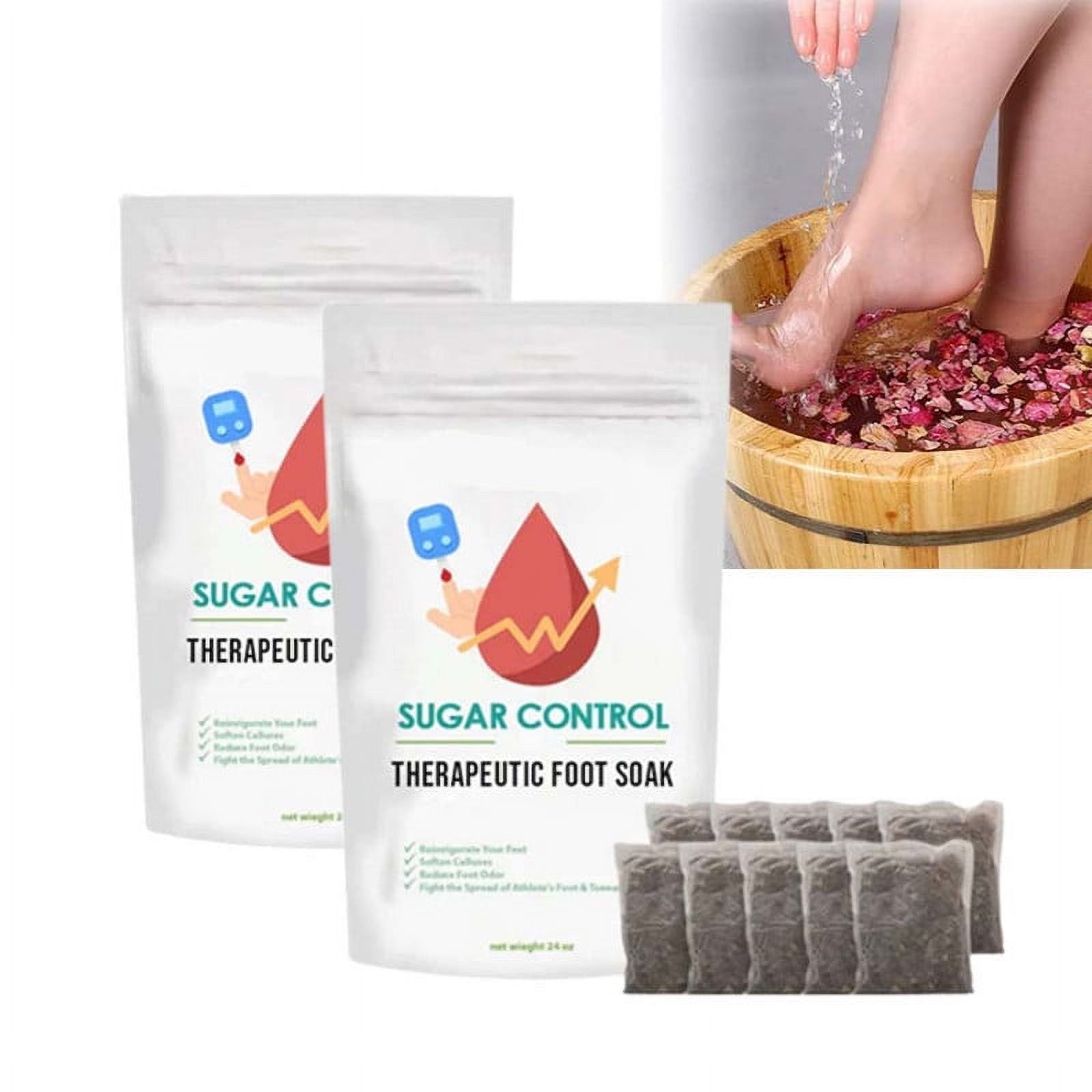 LOYALSE Sugar Control Therapeutic Foot Soak, Sugar Control Therapeutic Foot Soak Bag, Natural