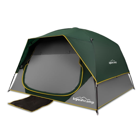 LOYEAHCAMP Tents 4 Person Camping Tent, Easy Setup Waterproof Family Tents for Camping, Portable Dome Tent for Outdoor Camping with Rainfly, Carry Bag