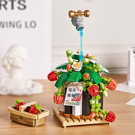 LOZ mini Blocks Kids Building Toys Flowers Potted Plants Girls Gift 1284 1285