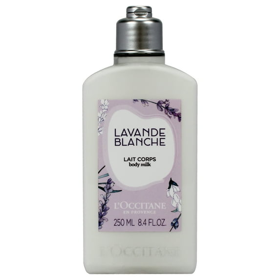 LOccitane White Lavender Body Milk , 8.4 oz Body Milk